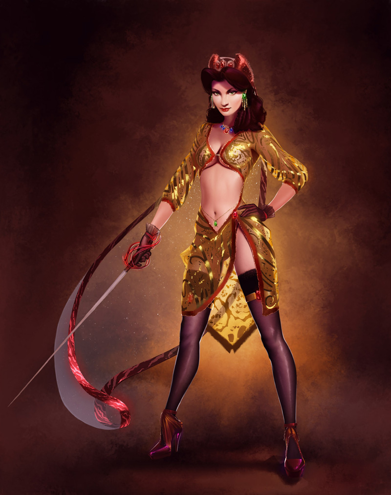glamorous digital paintings Illustrations Andrew Hibner